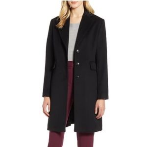 Halogen Single Breasted Notch Collar Topper-NWT